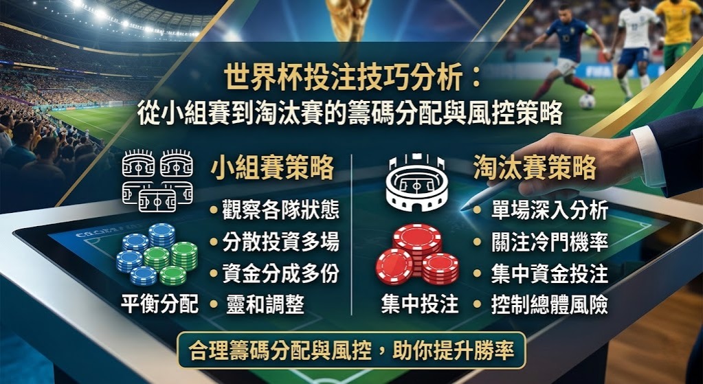 從小組賽到淘汰賽的籌碼分配與風控策略